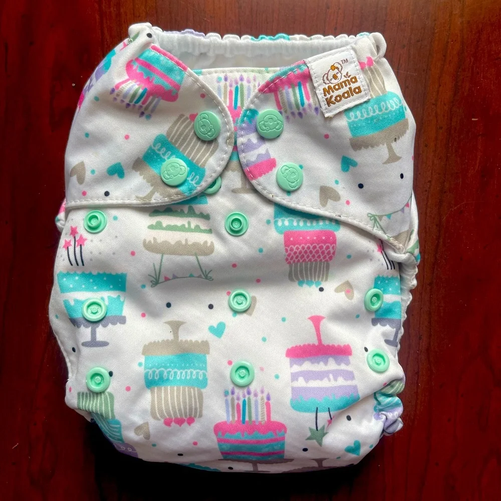 Set of 2 Mama Koala cloth diapers (plus extra liners)